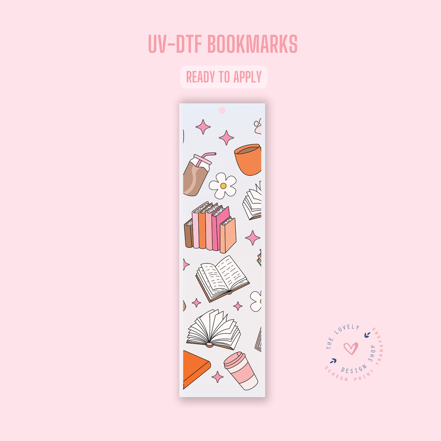 Crazy Books - UV DTF Bookmark Decal - Jul 15