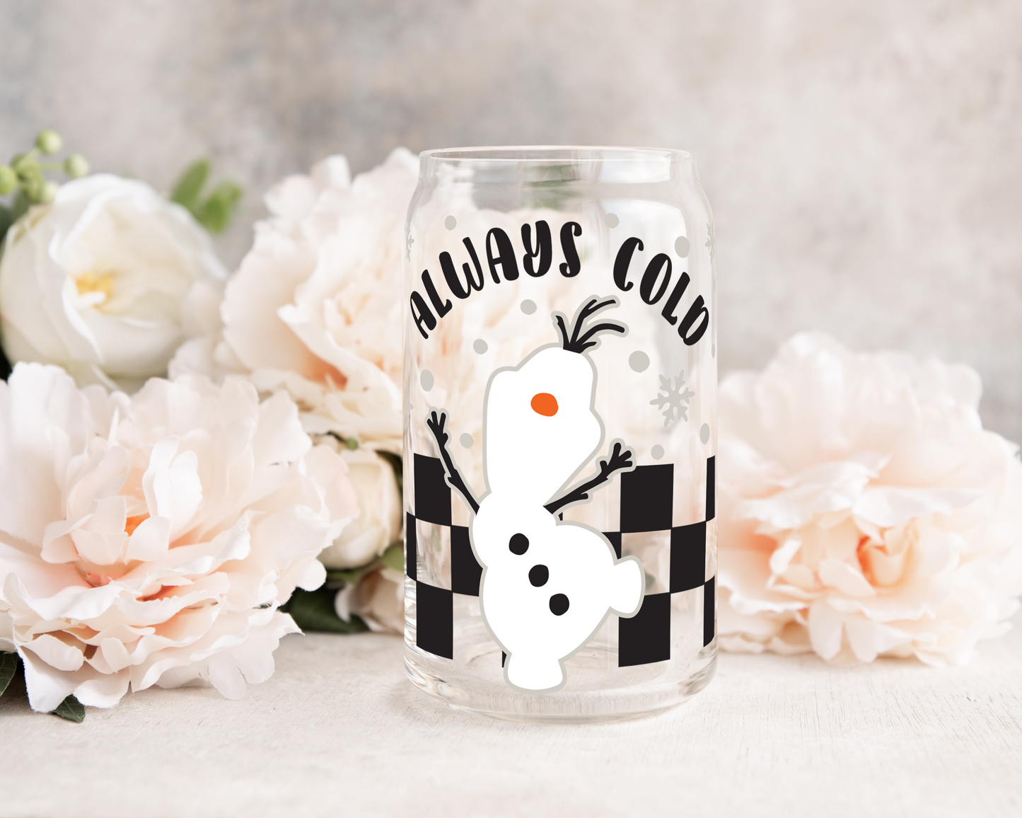 Always Cold - UV DTF 16 oz Libbey Cup Wrap (Ready to Ship)