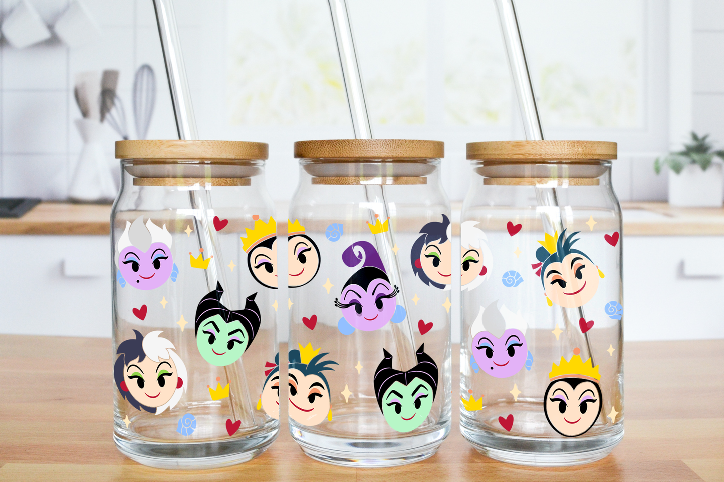 Baby Villains - UV DTF 16 oz Libbey Cup Wrap (Ready to Ship)