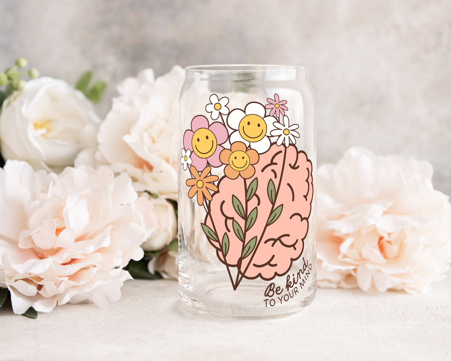 Be Kind To Your Mind - UV DTF Cup Decal (Ready to Ship)