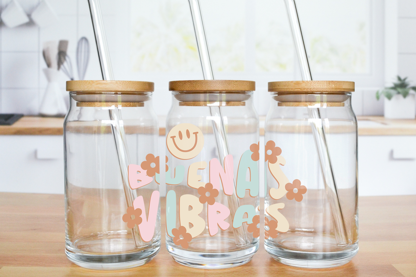 Buenas Vibras - UV DTF Cup Decal (Ready to Ship)