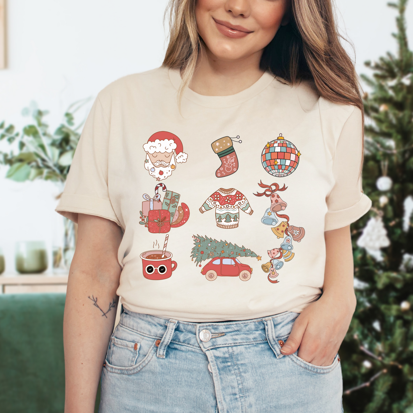 Christmas Theme - FULL COLOR DTF TRANSFER (Ready to Ship)