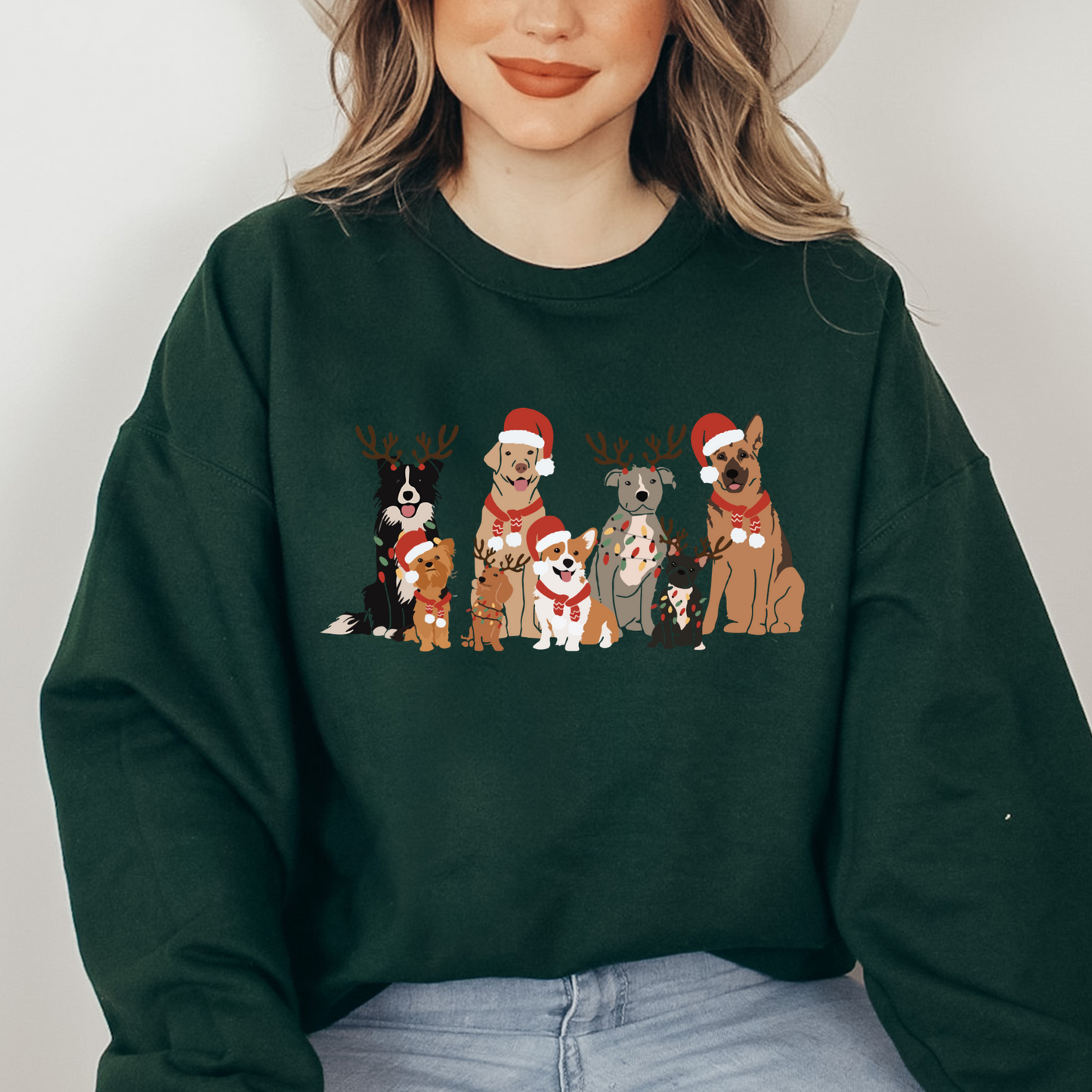 Doggie Christmas - FULL COLOR DTF TRANSFER (Ready to Ship)