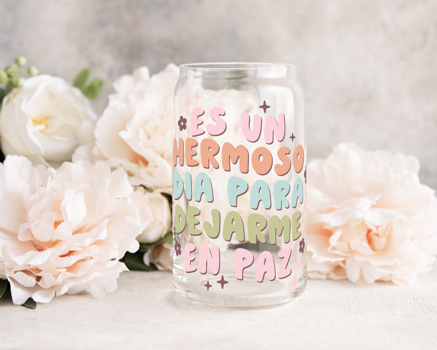 Es un Hermoso dia para dejarme en Paz - UV DTF Cup Decal (Ready to Ship)