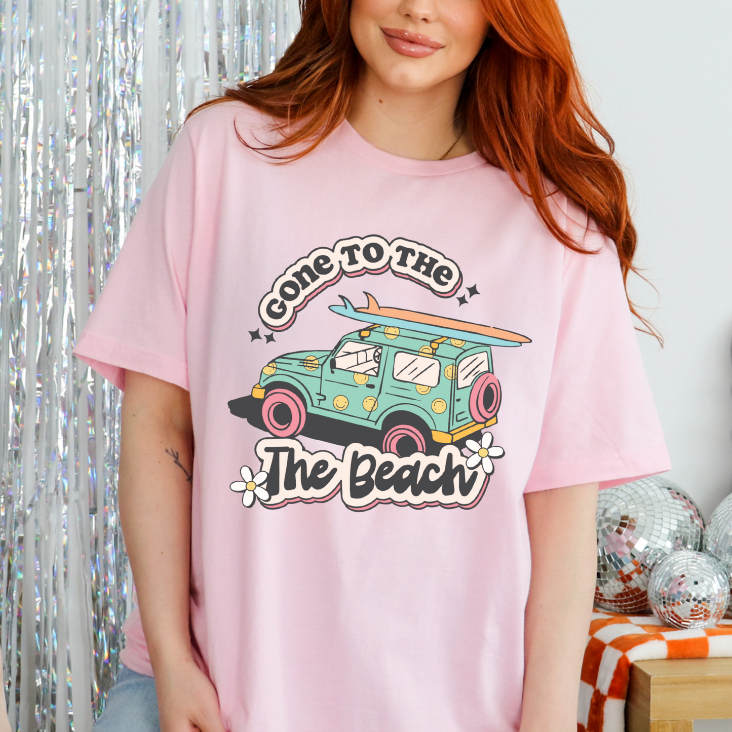 Gone to the Beach - FULL COLOR DTF TRANSFER (Ready to Ship)