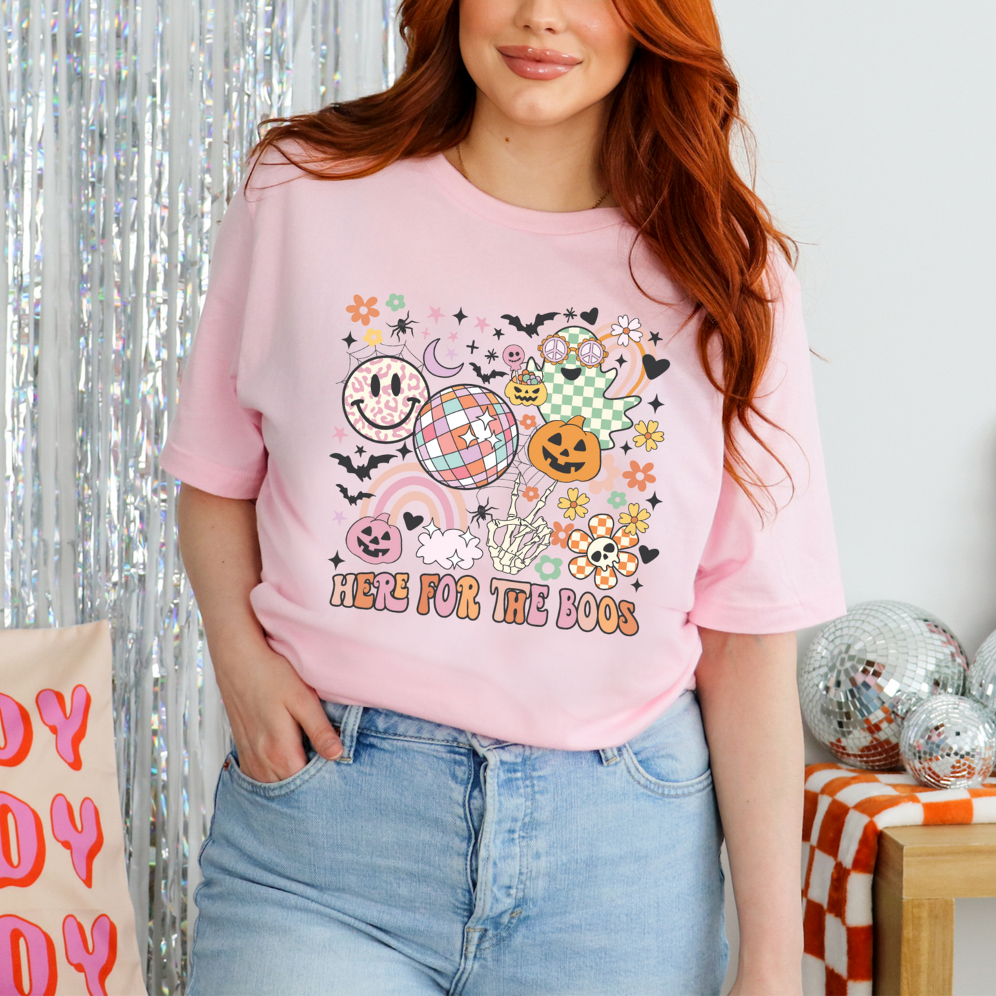 Here for the Boos - FULL COLOR DTF TRANSFER (Ready to Ship)