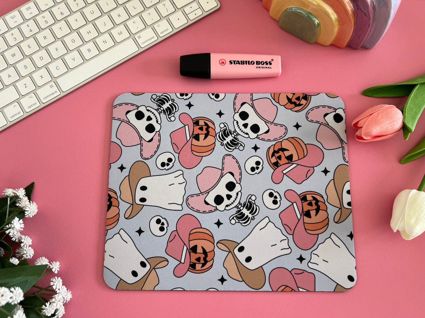 Howdy Halloween Characters - Mouse Pad