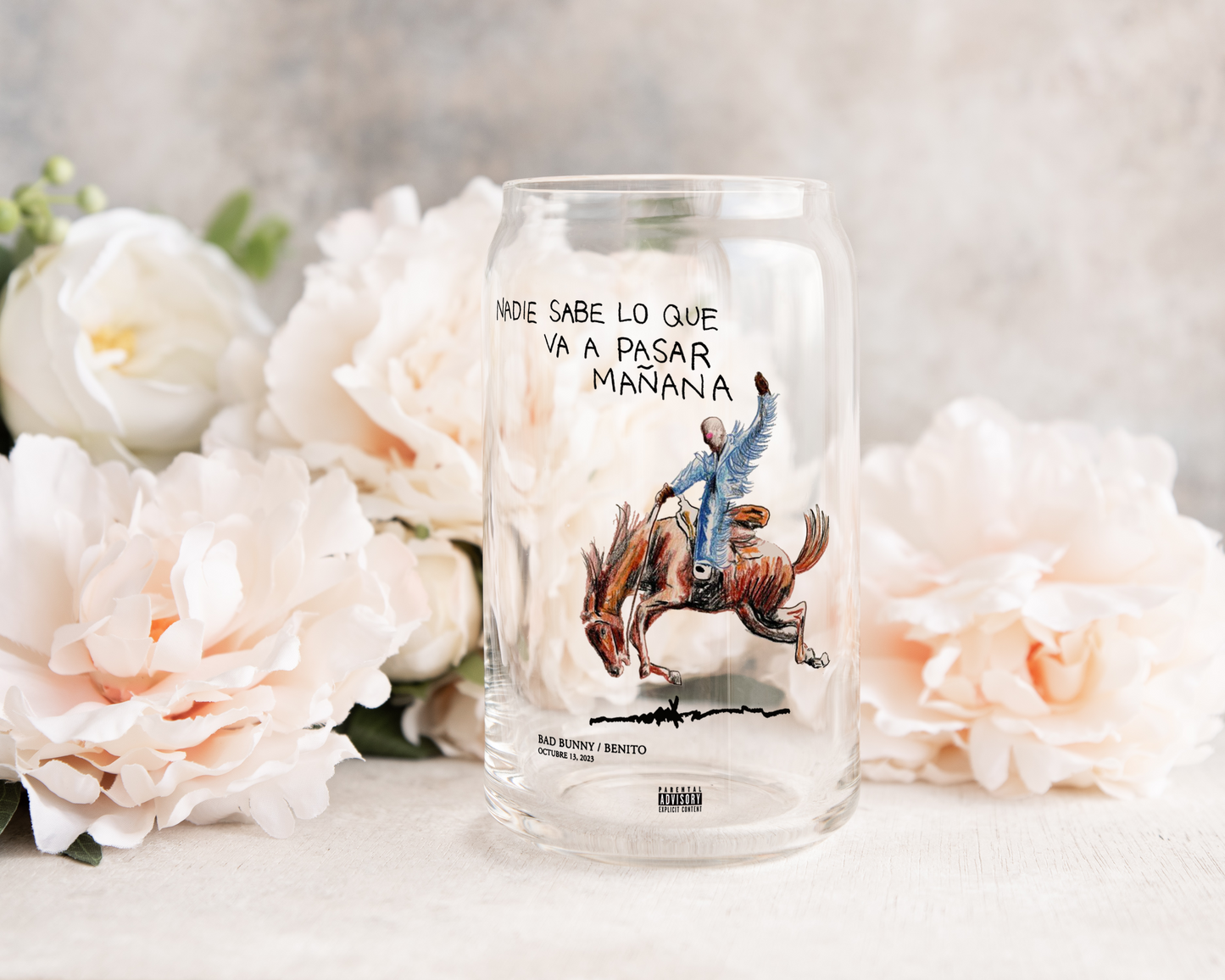 Nadie Sabe Lo Que Va A Pasar Mañana - UV DTF Cup Decal (Ready to Ship)