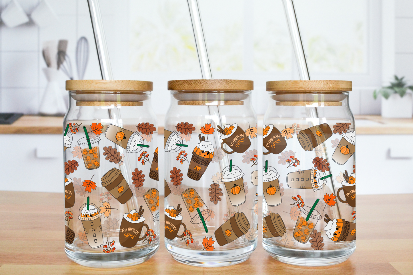 PSL Drinks - UV DTF 16 oz Libbey Cup Wrap (Ready to Ship)