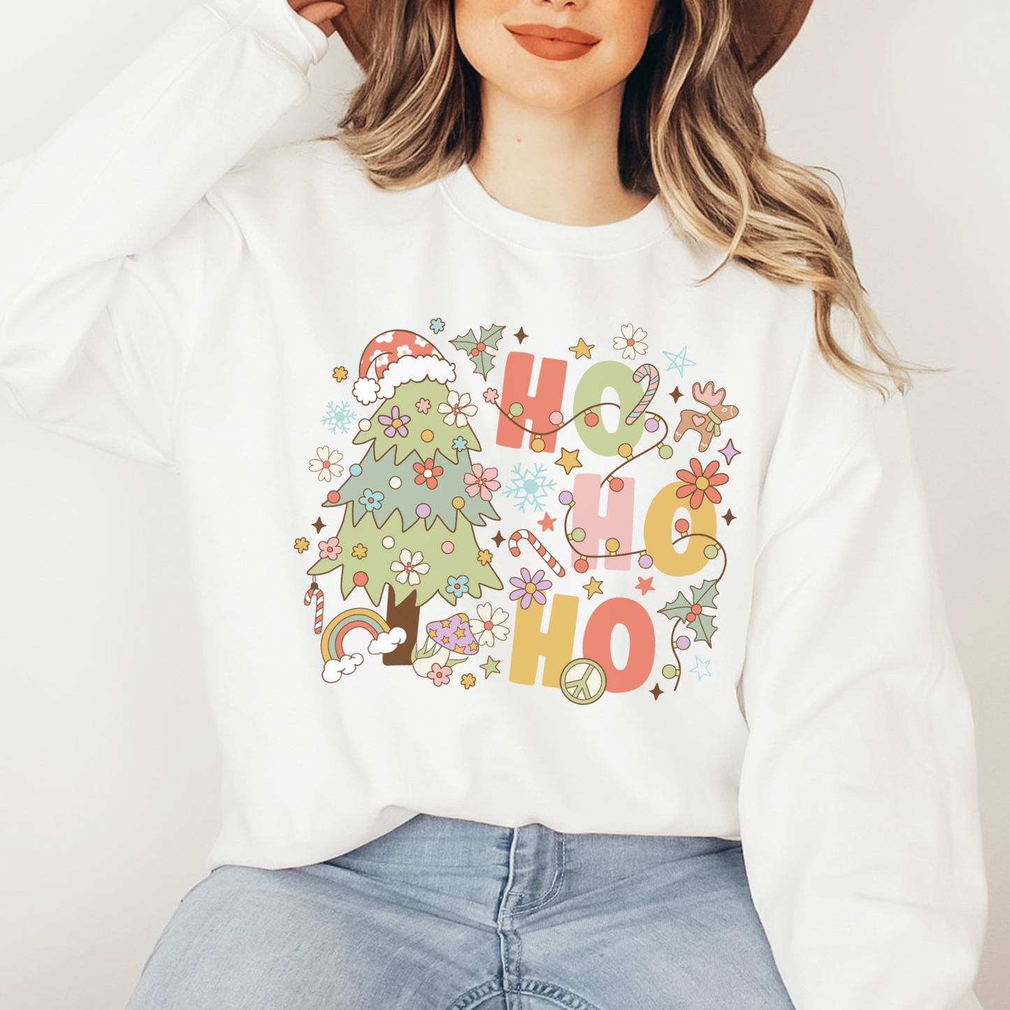 Pastel Christmas Vibes - FULL COLOR DTF TRANSFER (Ready to Ship)