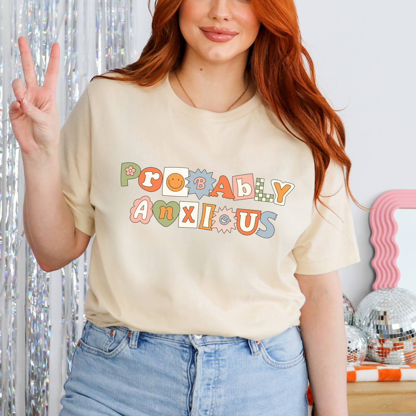 Probably Anxious - FULL COLOR DTF TRANSFER (Ready to Ship)