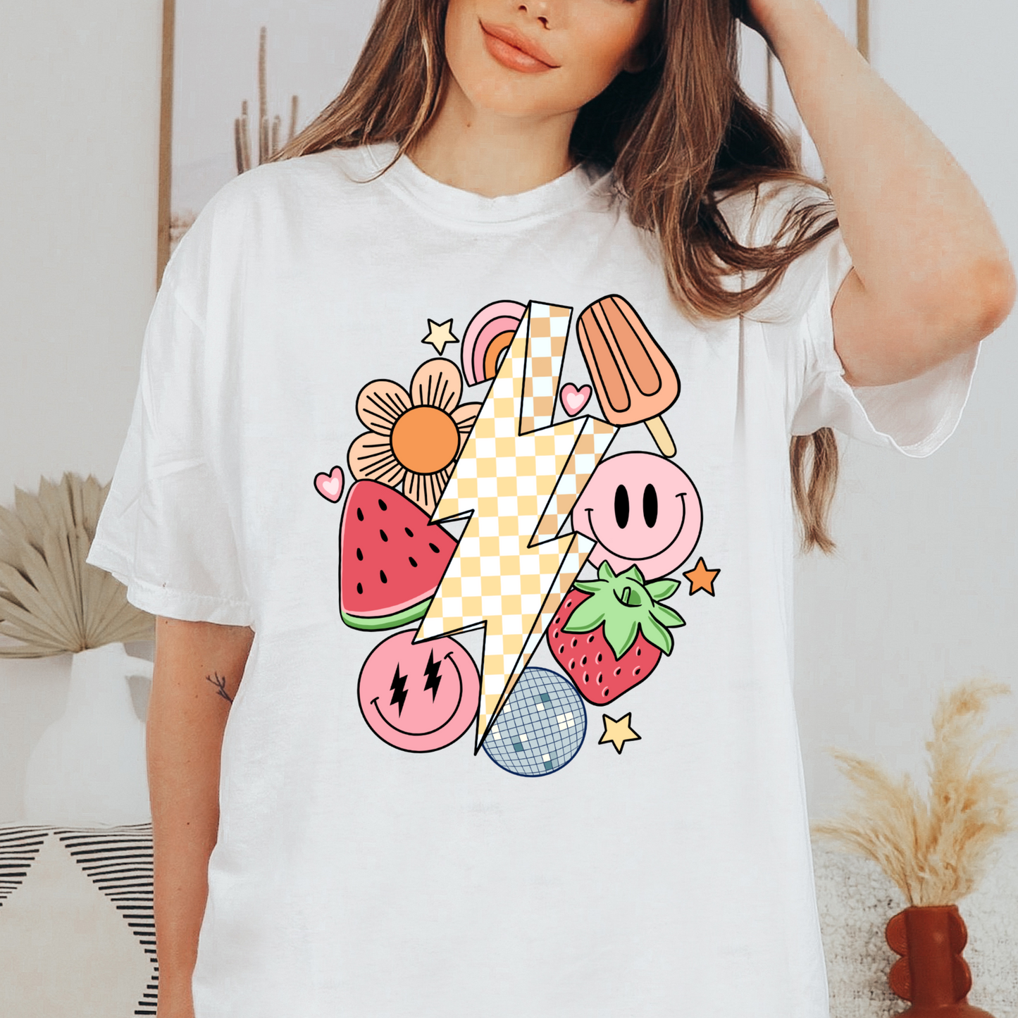 Retro Summer Vibes - FULL COLOR DTF TRANSFER (Ready to Ship)