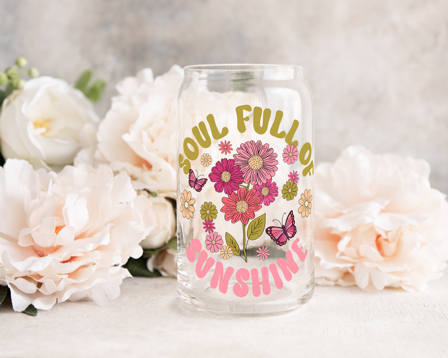 Soul Full Of Sunshine - UV DTF Cup Decal (Ready to Ship)