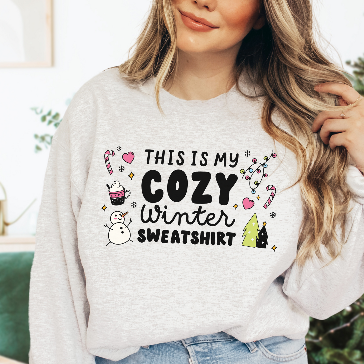 This Is My Cozy Winter Sweatshirt - FULL COLOR DTF TRANSFER (Ready to Ship)