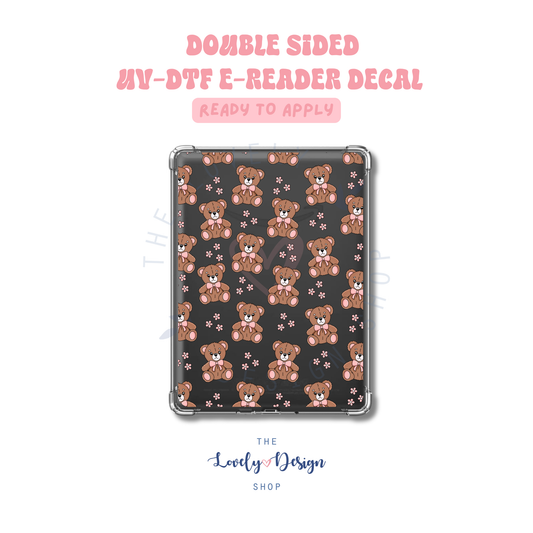 Blush Teddy - UV DTF E-Reader Decal - Aug 8
