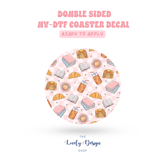 Bookish And Bruch Club - UV DTF Coaster Decal - Aug 8