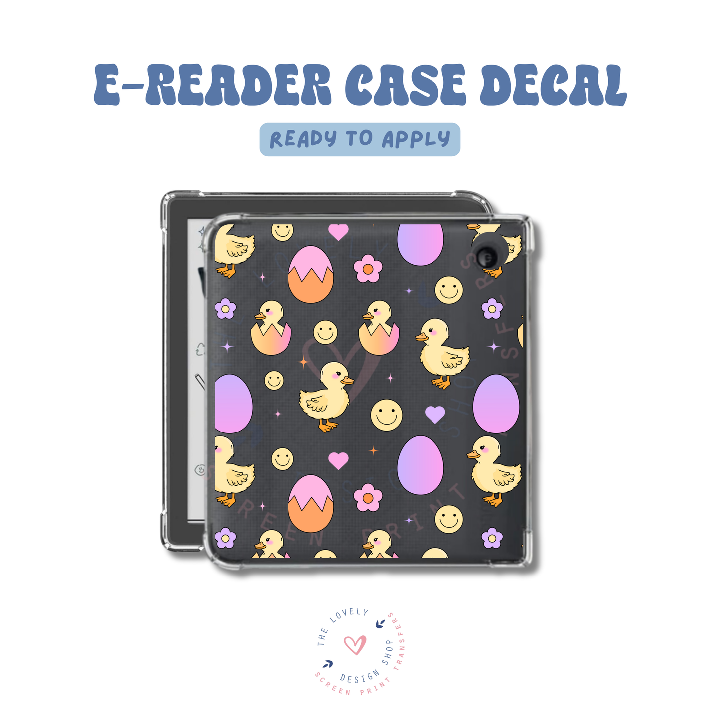 Easter Chicks - UV DTF E-Reader Decal - Feb 24