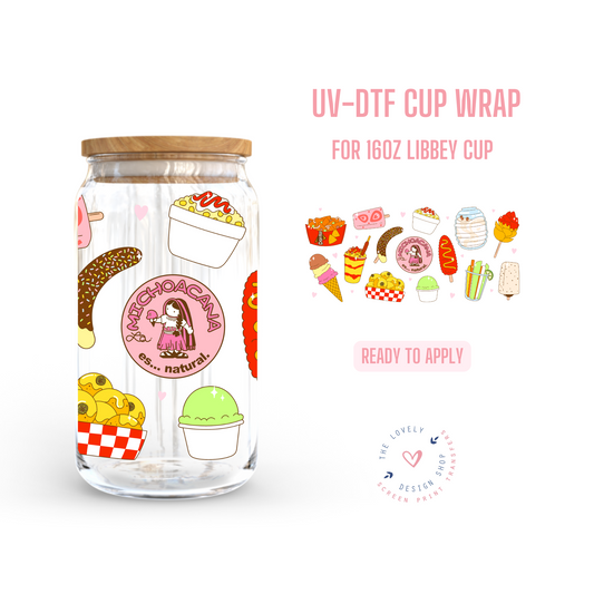 Michoacana - UV DTF 16 oz Libbey Cup Wrap (Ready to Ship) Apr 22