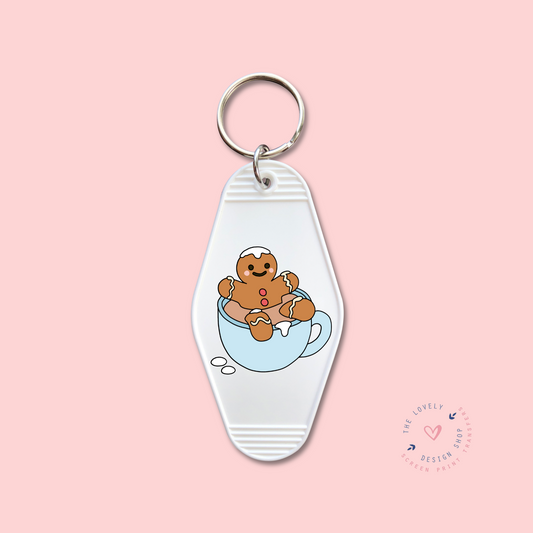 Gingerbread Cup -  Keychain UV DTF Decal - Oct 21