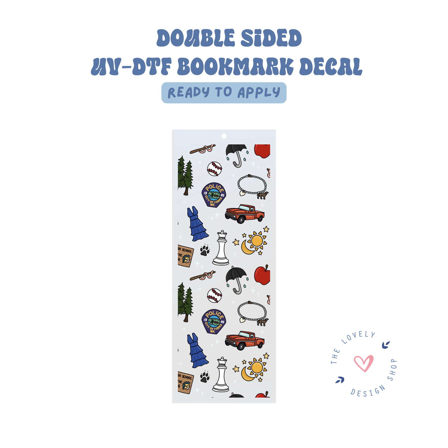 Twilight Forks Items - UV DTF Bookmark Decal - Sep 15