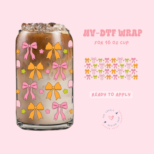 More Bows! - UV DTF 16 oz Libbey Cup Wrap - Apr 23