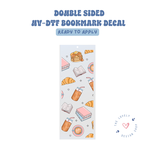 Bookish & Brunch Club - UV DTF Bookmark Decal - Aug 8