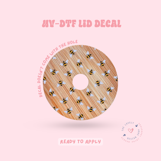 Ditsy Bees - UV DTF Lid Decal - Feb 4