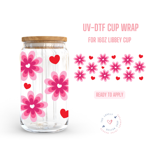 Love Bloom - UV DTF 16 oz Libbey Cup Wrap - Dec 2