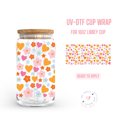 Colorful Confetti - UV DTF 16 oz Libbey Cup Wrap (Ready to Ship) May 20