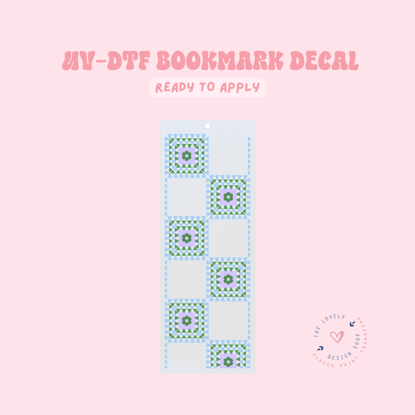 Granny Squares - UV DTF Bookmark Decal - Feb 12