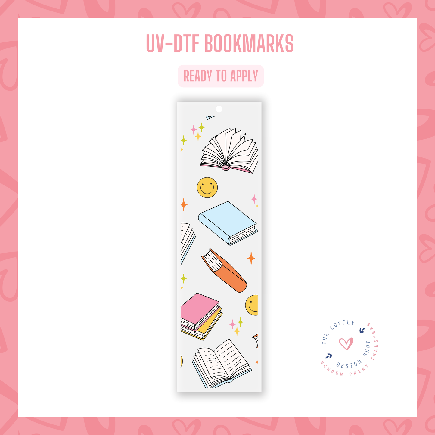 Crazy Books - UV DTF Bookmark Decal - Jul 15