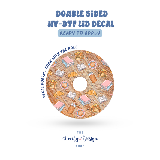 Books & Brunch Club - UV DTF Lid Decal - Aug 8