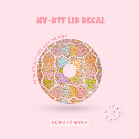 Colorful Pattern - UV DTF Lid Decal - Apr 23