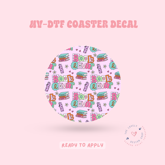 Book Lover - UV DTF Coaster Decal - Feb 4