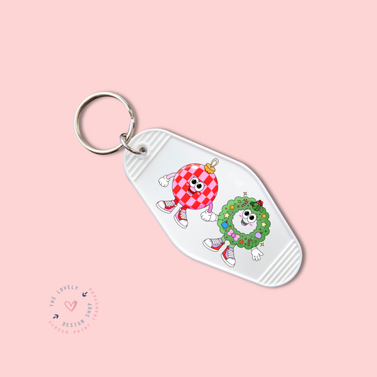Ornament And Wreath Characters -  Keychain UV DTF Decal - Oct 15