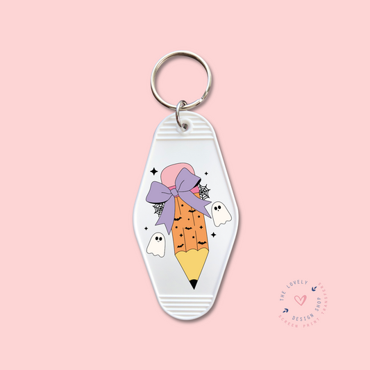 Spooky Pencil -  Keychain UV DTF Decal - July 29