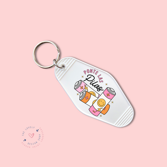 Ponte Las Pilas -  Keychain UV DTF Decal - Sep 16