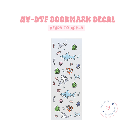 Sharks - UV DTF Bookmark Decal - Jun 11