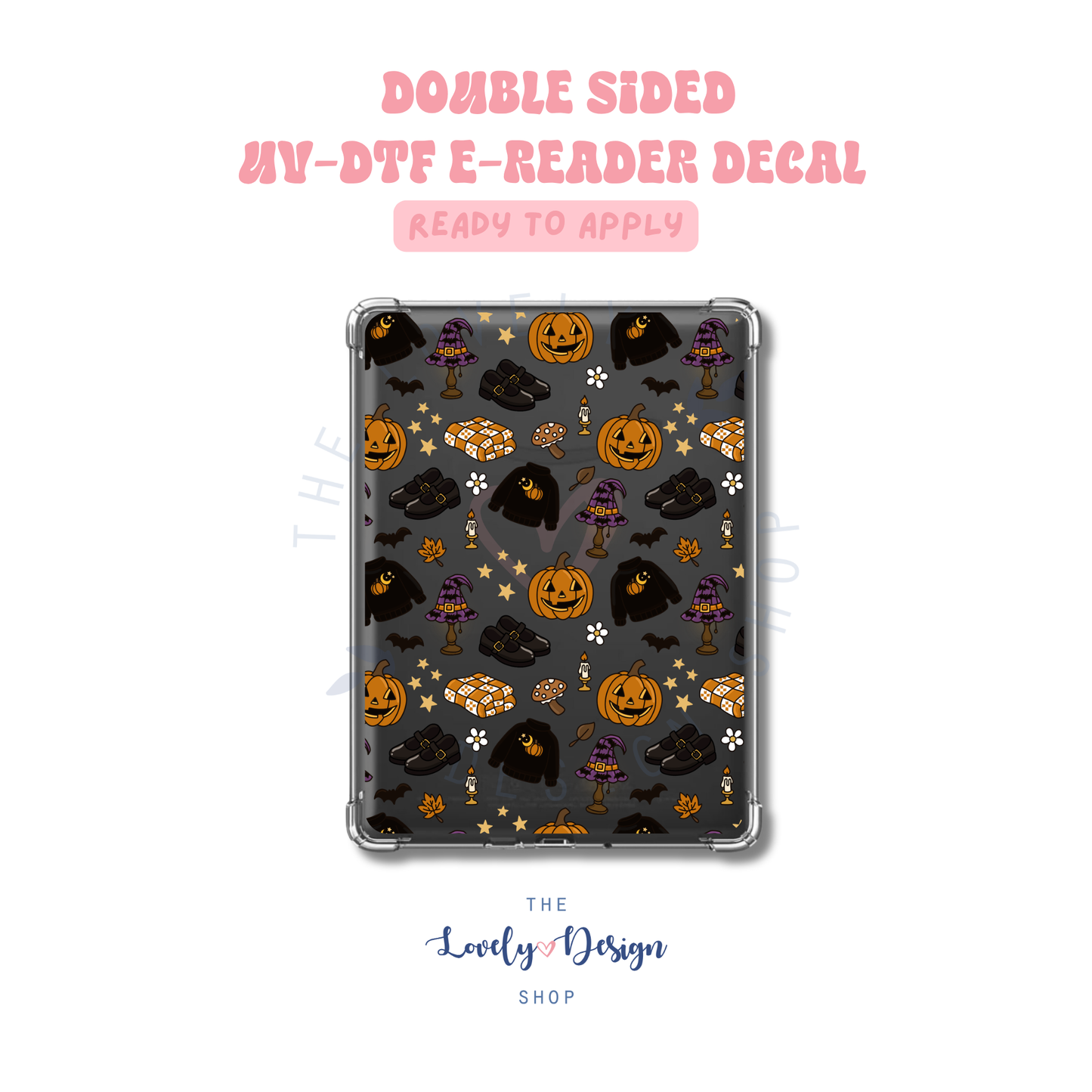 Cozy Halloween - UV DTF E-Reader Decal - July 24