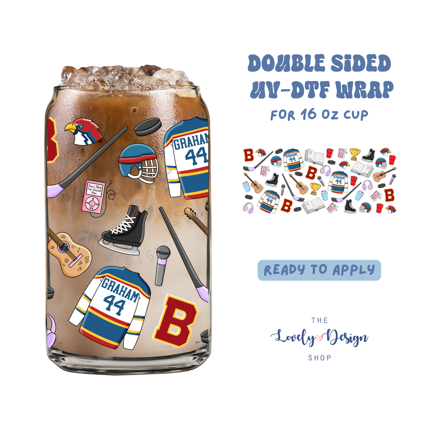 Campus Life 4 - UV DTF 16 oz Libbey Cup Wrap - July 24