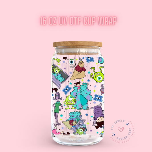 Magical Mosters - UV DTF 16 oz Libbey Cup Wrap (Ready to Ship) Jan 15