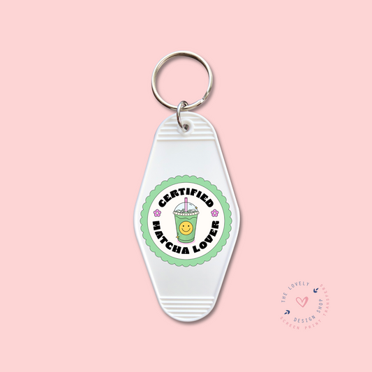 Certified Matcha Lover - Keychain UV DTF Decal - Jan 6