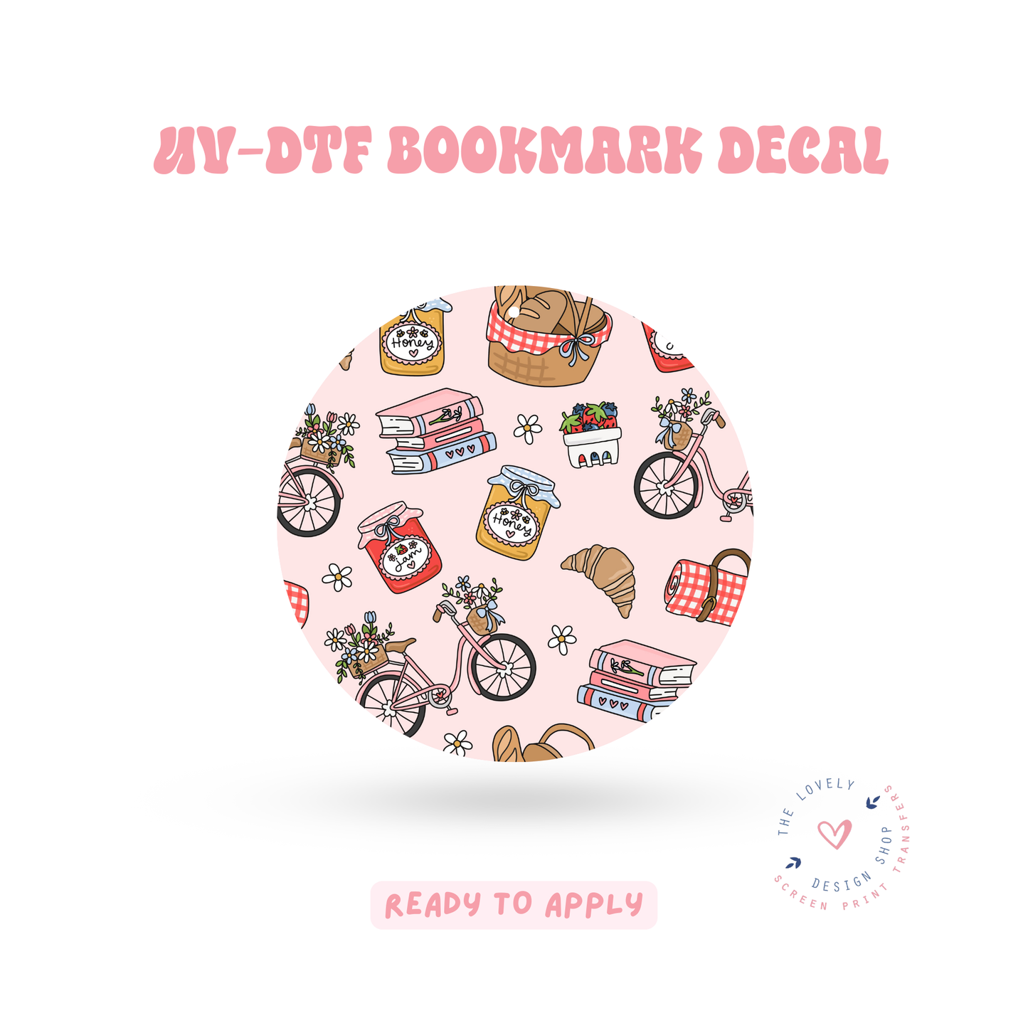 Spring Picnic - UV DTF Coaster Decal - Jan 27
