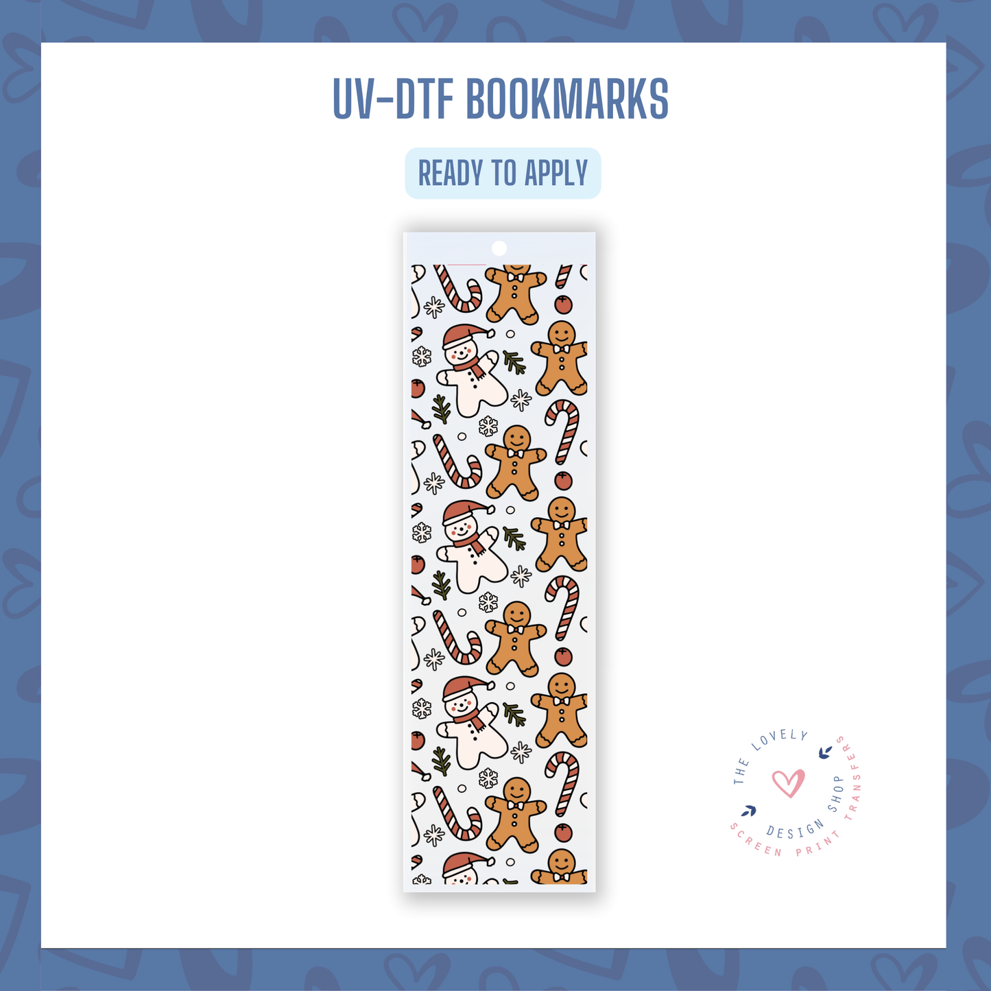 Ginger Snowman - UV DTF Bookmark Decal - Oct 28