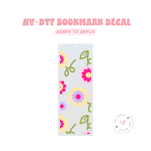 Limited Flowers - UV DTF Bookmark Decal - Feb 24