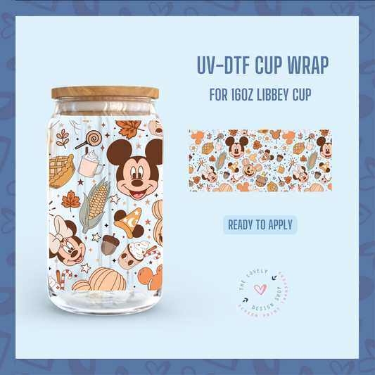 Magical Fall - UV DTF 16 oz Libbey Cup Wrap - Sep 3