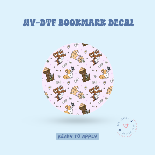 Spring Pups - UV DTF Coaster Decal - Jan 27