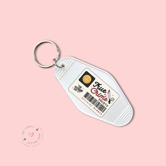 True Crime Society Member Card -  Keychain UV DTF Decal - Sep 16