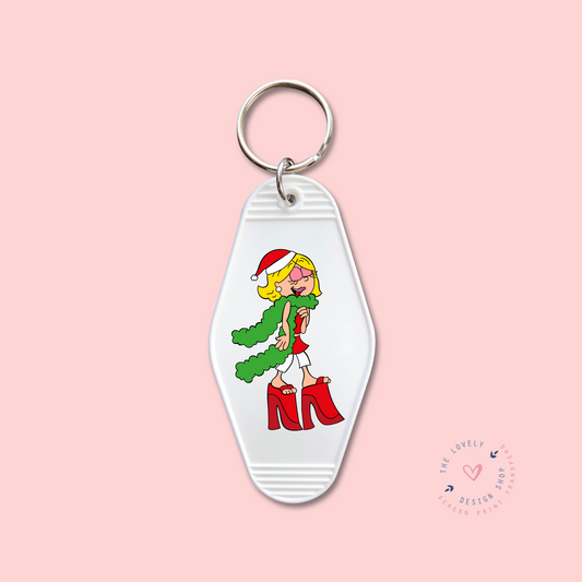 Fancy Liz Christmas -  Keychain UV DTF Decal - Sep 23