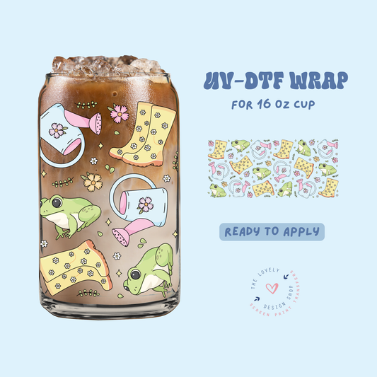 Cute Spring - UV DTF 16 oz Libbey Cup Wrap - Apr 23